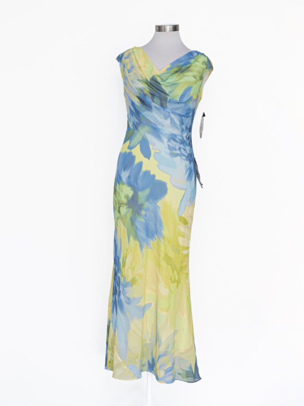 Betsy & Adam - Petite Floral Chiffon Maxi Dress